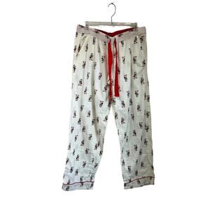 Aerie Printed Cotton Pajama Lounge Pants Size L Cozy Sleepwear Drawstring